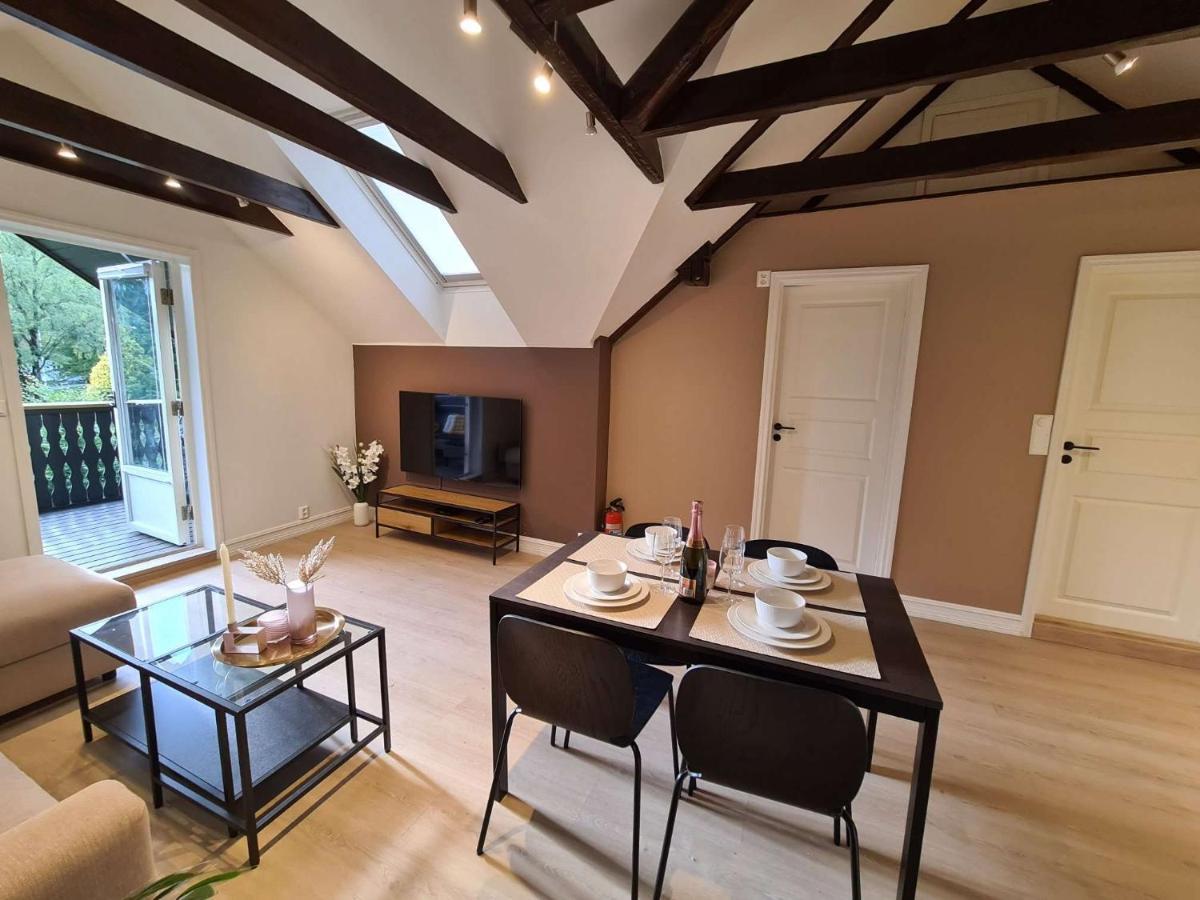 Charming Penthouse Near Center, 2-br, King Bed, Stavanger